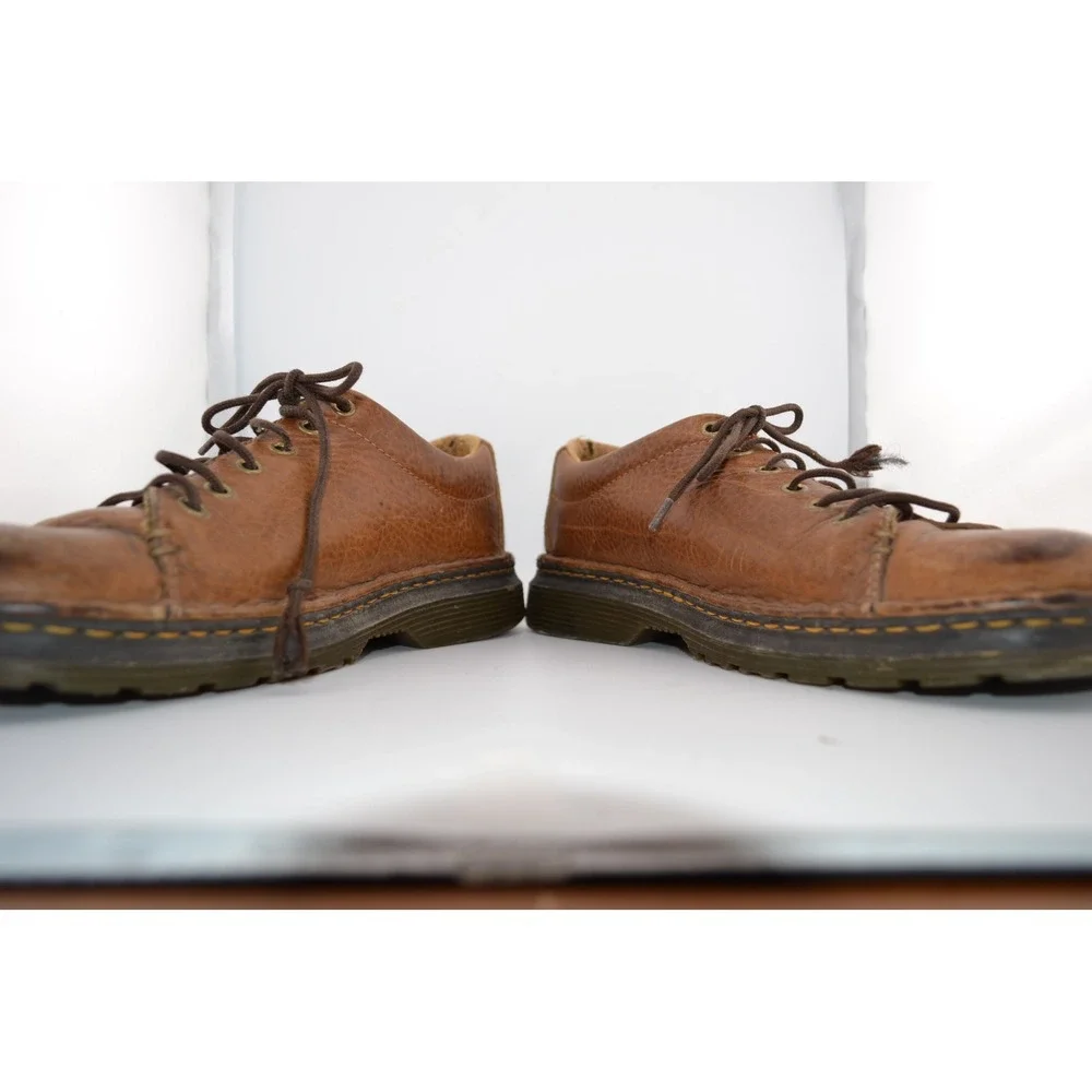 Dr Martens Healy Mens Brown Leather Lace Up‎ Shoes Size 9 USM/10 USL